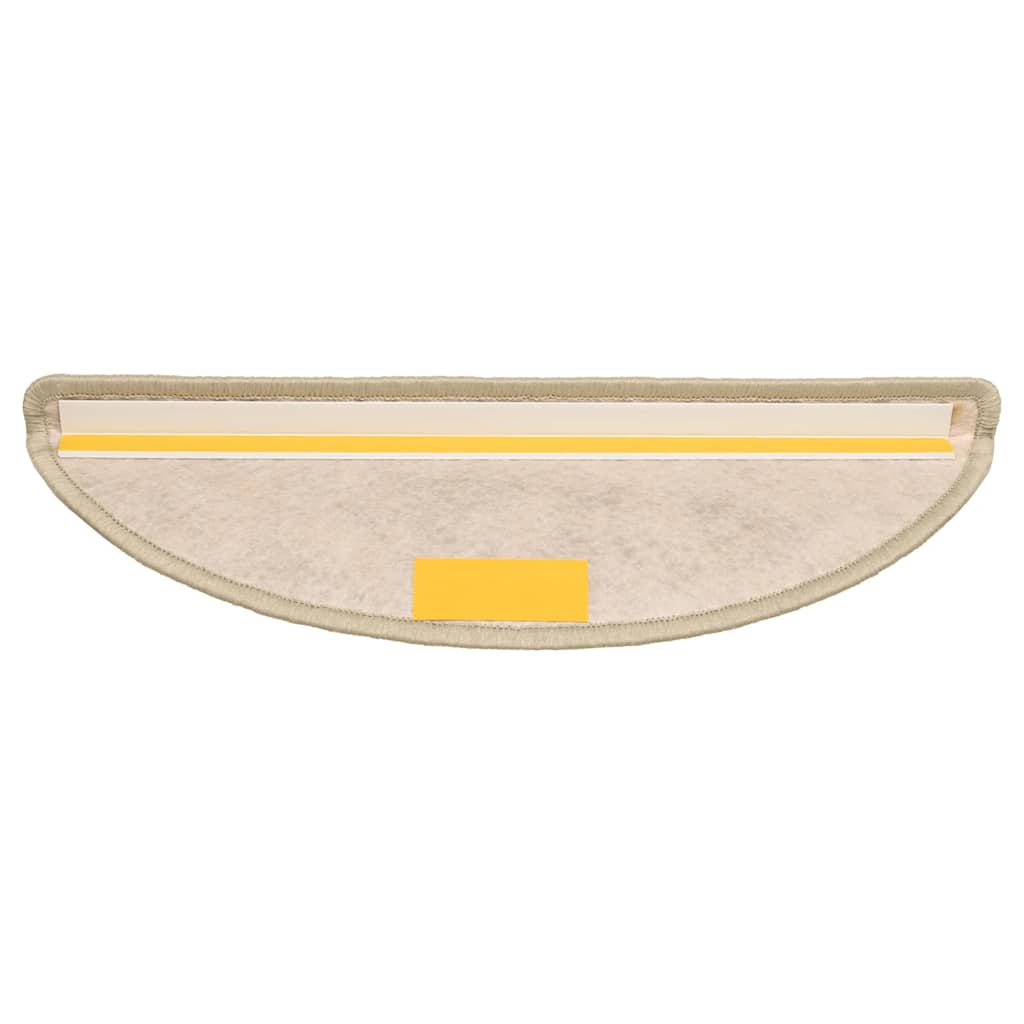 selvklæbende trappemåtte 15 stk. 65x21x4 cm sisal-look lysegrøn