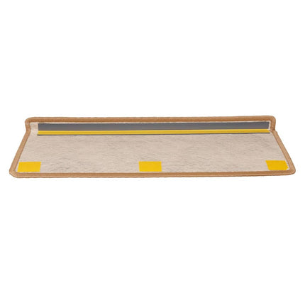 selvklæbende trappemåtter 15 stk. 65x21x4 cm sisal-look sisal