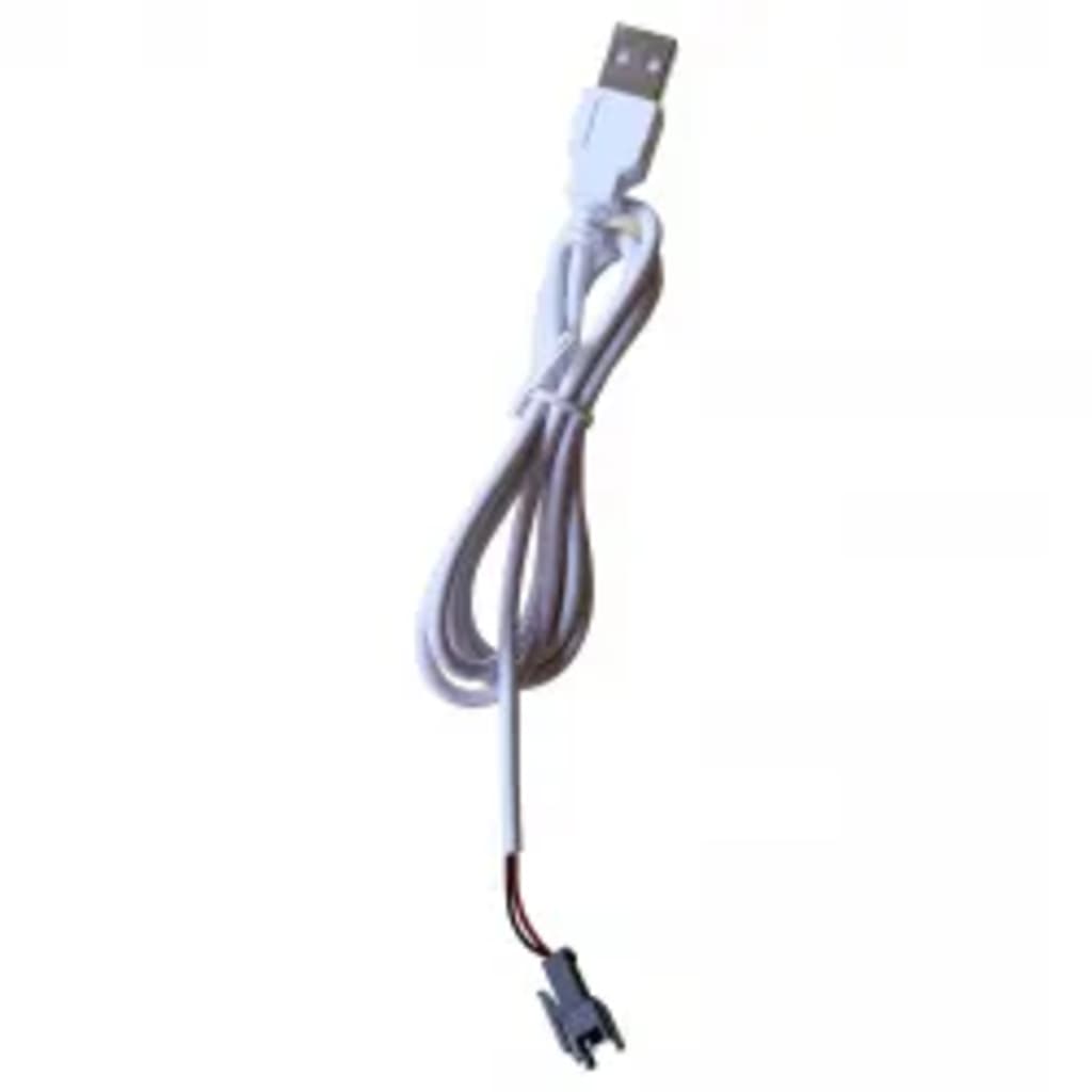 badeværelsesskab med spejl + LED-lys 50x13x70 cm skinnende hvid