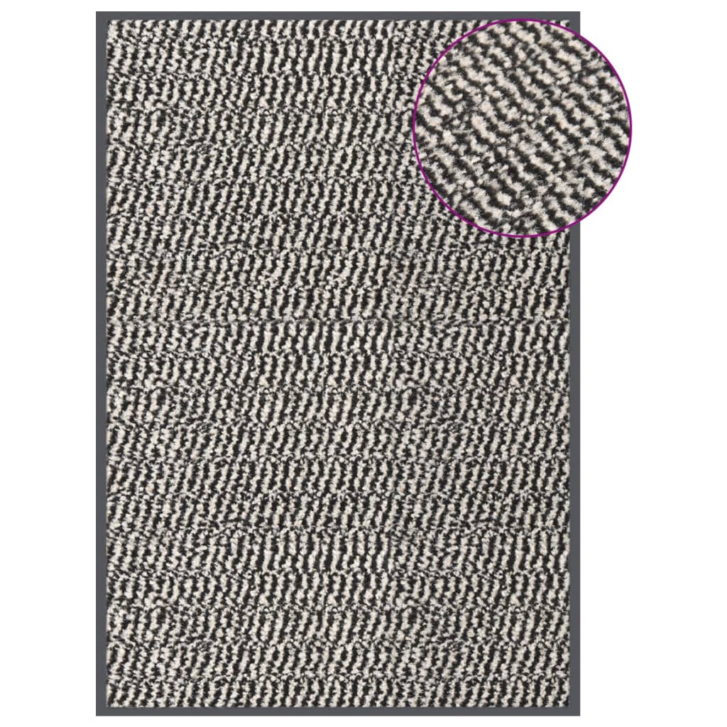 dørmåtte 60x90 cm tuftet lysebrun billede