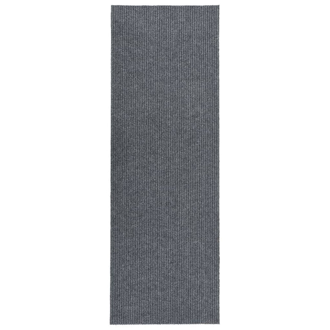 snavsbestandig tæppeløber 100x350 cm grå