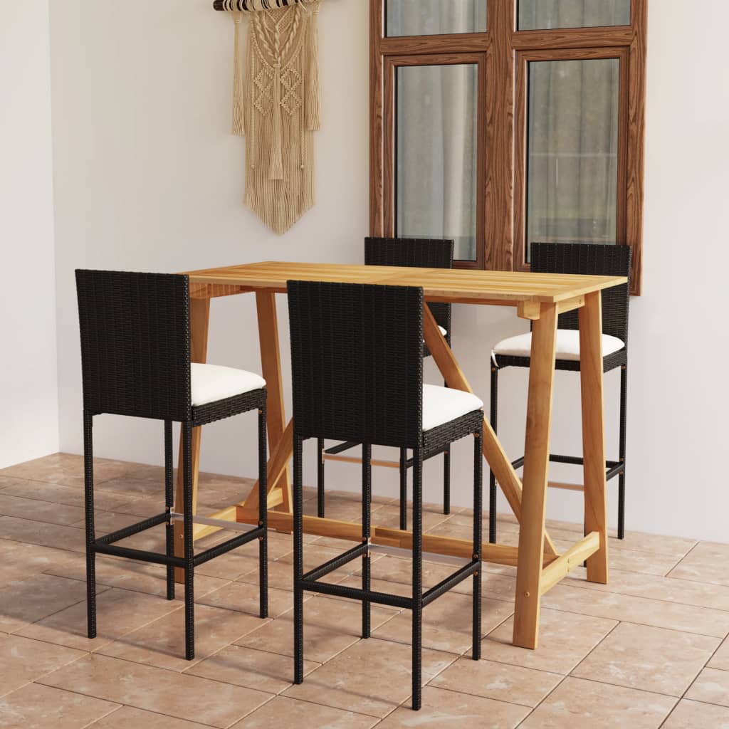 barst til haven 5 dele med hynder sort