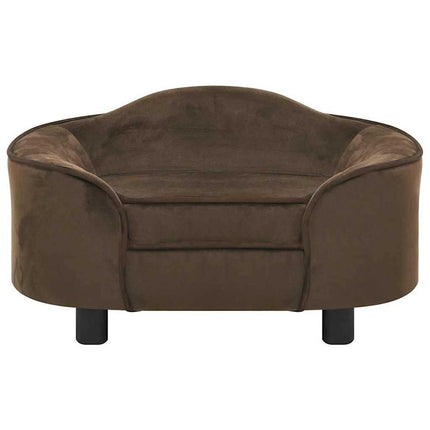 hundesofa 67x47x36 cm plys brun