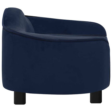 hundesofa 67x47x36 cm plys blå