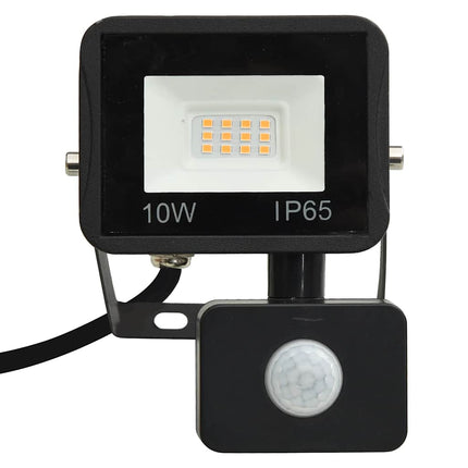 LED-projektør med sensor 10 W varm hvid