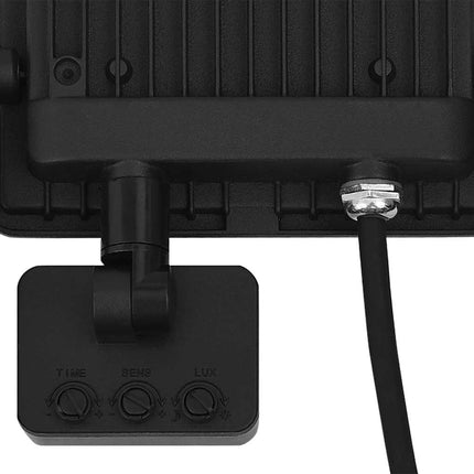 LED-projektør med sensor 10 W varm hvid