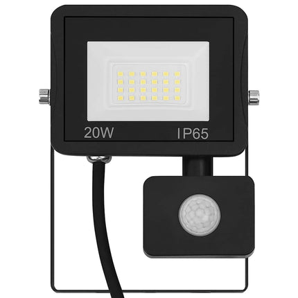 LED-projektør med sensor 20 W varm hvid