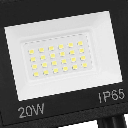 LED-projektør med sensor 20 W varm hvid