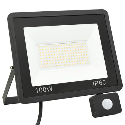 LED-projektør med sensor 100 W varm hvid