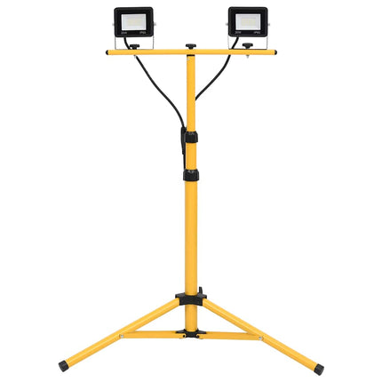 LED-projektør med stativ 2x20 W kold hvid
