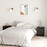 sengeborde 2 stk. 40x40x50 cm konstrueret træ sort