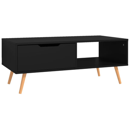 sofabord 100x49,5x43 cm konstrueret træ sort