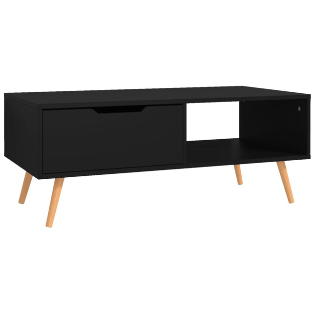 sofabord 100x49,5x43 cm konstrueret træ sort