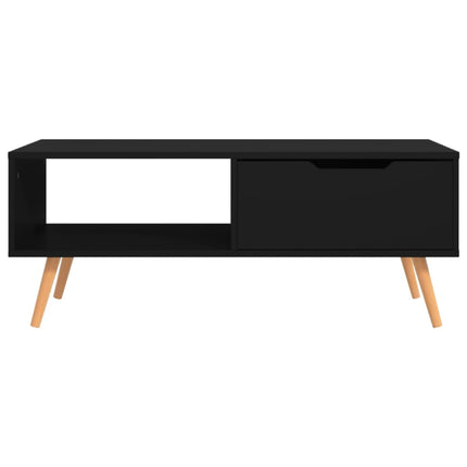sofabord 100x49,5x43 cm konstrueret træ sort
