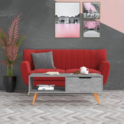 sofabord 100x49,5x43 cm konstrueret træ betongrå