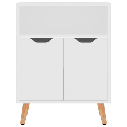 skænk 60x30x72 cm konstrueret træ hvid
