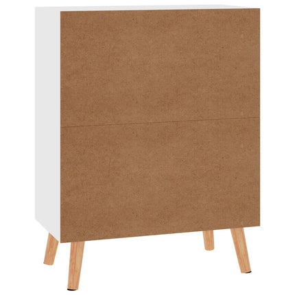 skænk 60x30x72 cm konstrueret træ hvid