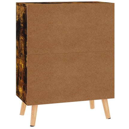 skænk 60x30x72 cm konstrueret træ røget egetræsfarve
