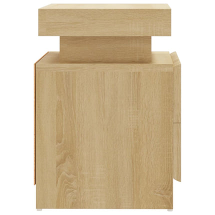 sengebord 45x35x52 cm konstrueret træ sonoma-eg