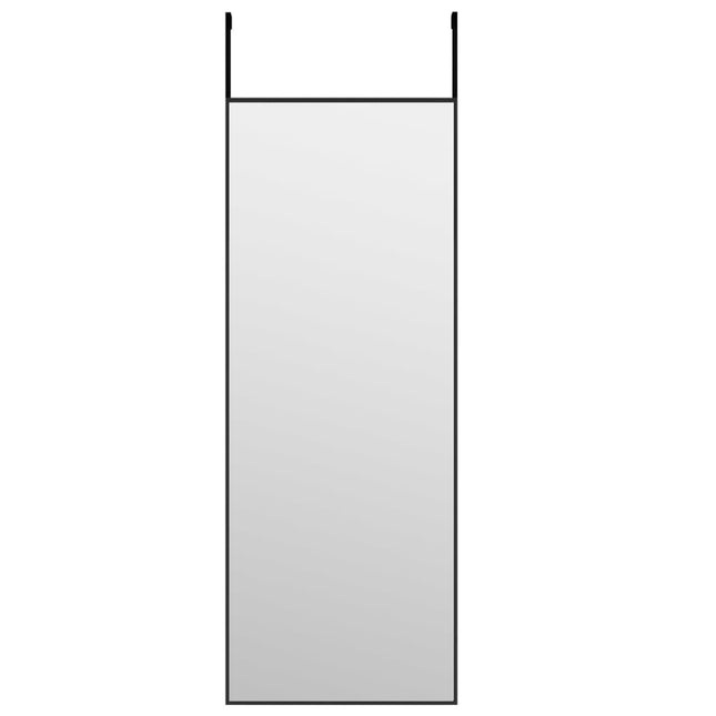 dørspejl 30x80 cm glas og aluminium sort