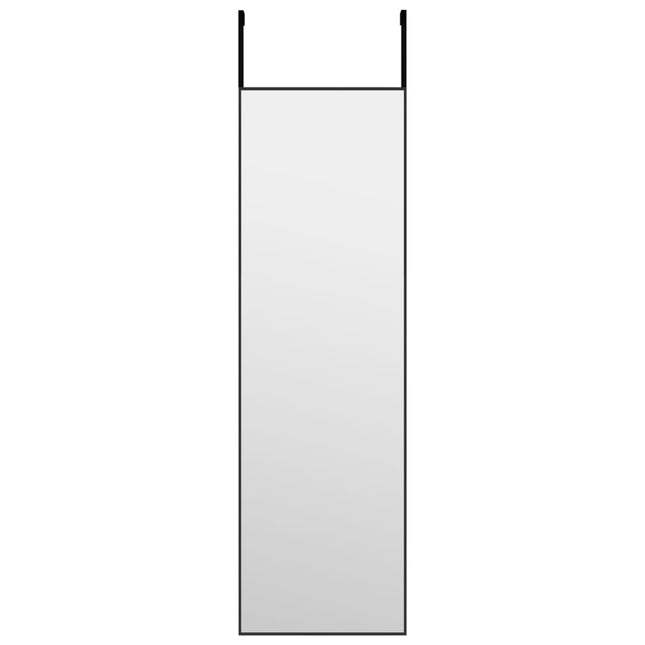 dørspejl 30x100 cm glas og aluminium sort