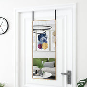 dørspejl 40x100 cm glas og aluminium guldfarvet