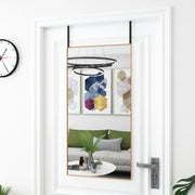 dørspejl 50x100 cm glas og aluminium guldfarvet