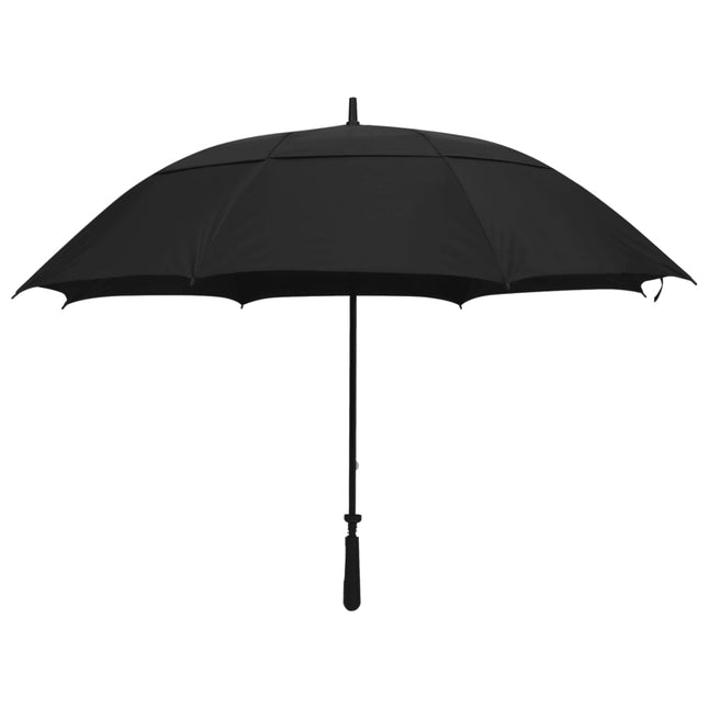 paraply 130 cm sort