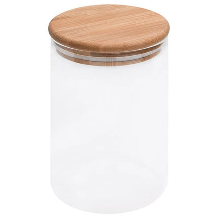 opbevaringsglas med bambuslåg 4 stk. 800 ml