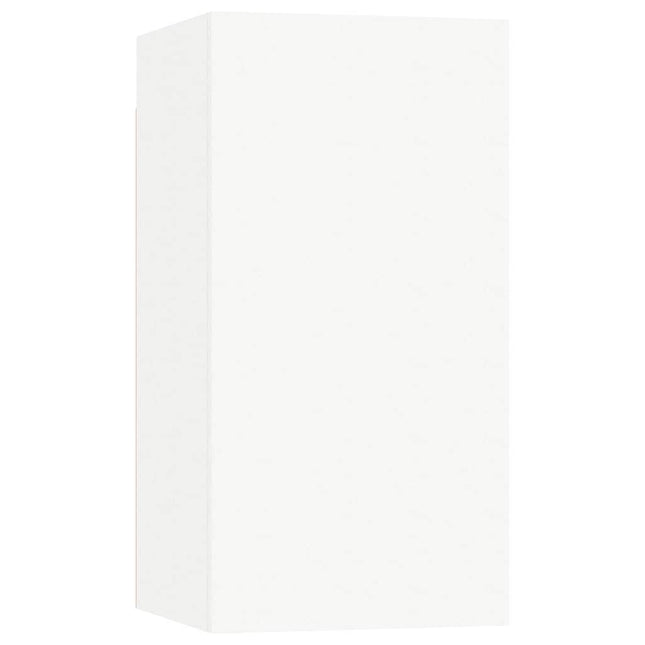 tv-bord 30,5x30x60 cm konstrueret træ hvid
