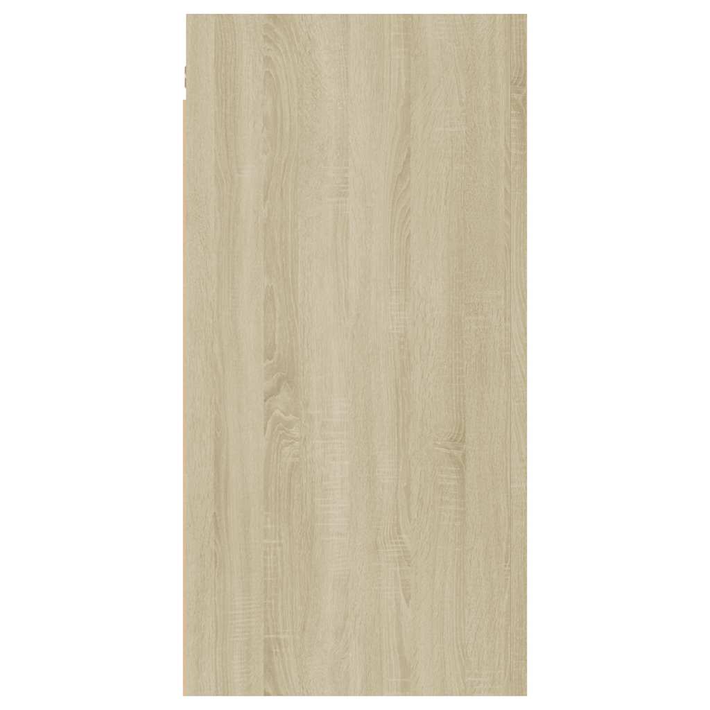 tv-borde 2 stk. 30,5x30x60 cm konstrueret træ sonoma-eg
