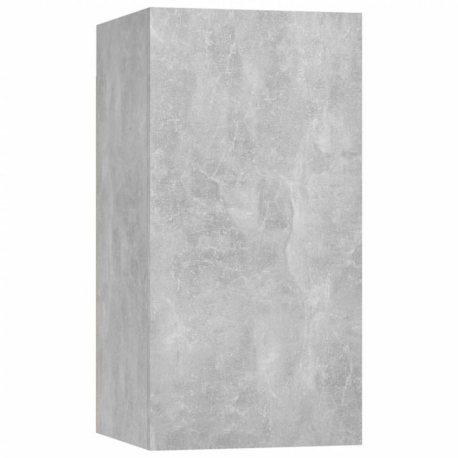 tv-bord 30,5x30x60 cm konstrueret træ betongrå
