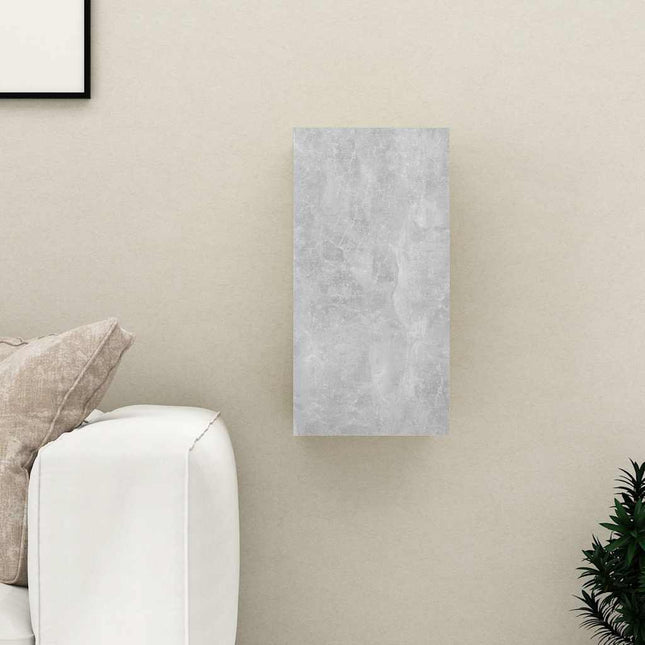 tv-bord 30,5x30x60 cm konstrueret træ betongrå