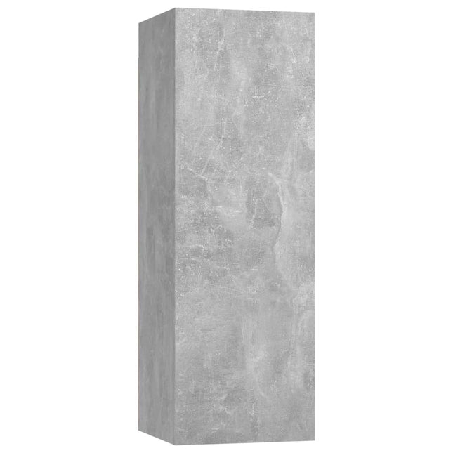 tv-bord 30,5x30x90 cm konstrueret træ betongrå
