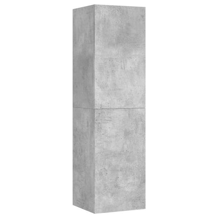 tv-bord 30,5x30x110 cm konstrueret træ betongrå