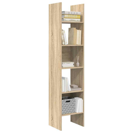 bogreol 40x35x180 cm konstrueret træ sonoma-eg
