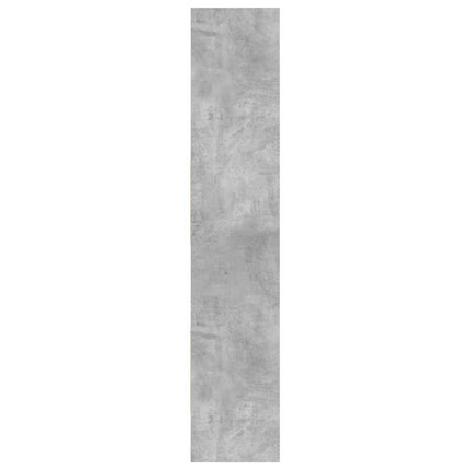 bogreol 40x35x180 cm konstrueret træ betongrå
