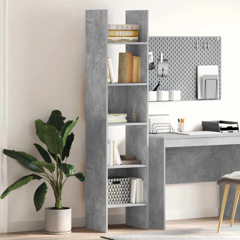 vidaXL bogreol 40x35x180 cm konstrueret træ betongrå