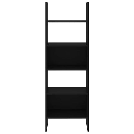 bogreol 60x35x180 cm konstrueret træ sort