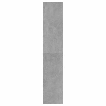 bogreol 40x35x180 cm konstrueret træ betongrå