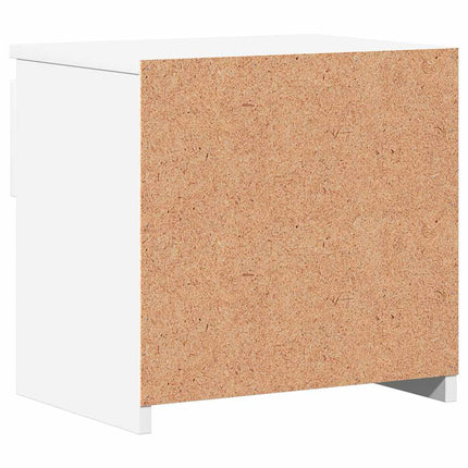 sengeborde 2 stk. 40x30x39 cm konstrueret træ hvid