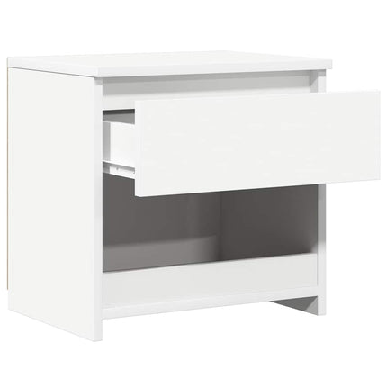 sengeborde 2 stk. 40x30x39 cm konstrueret træ hvid