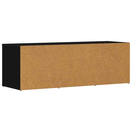 skoreol 105x35x35 cm konstrueret træ sort