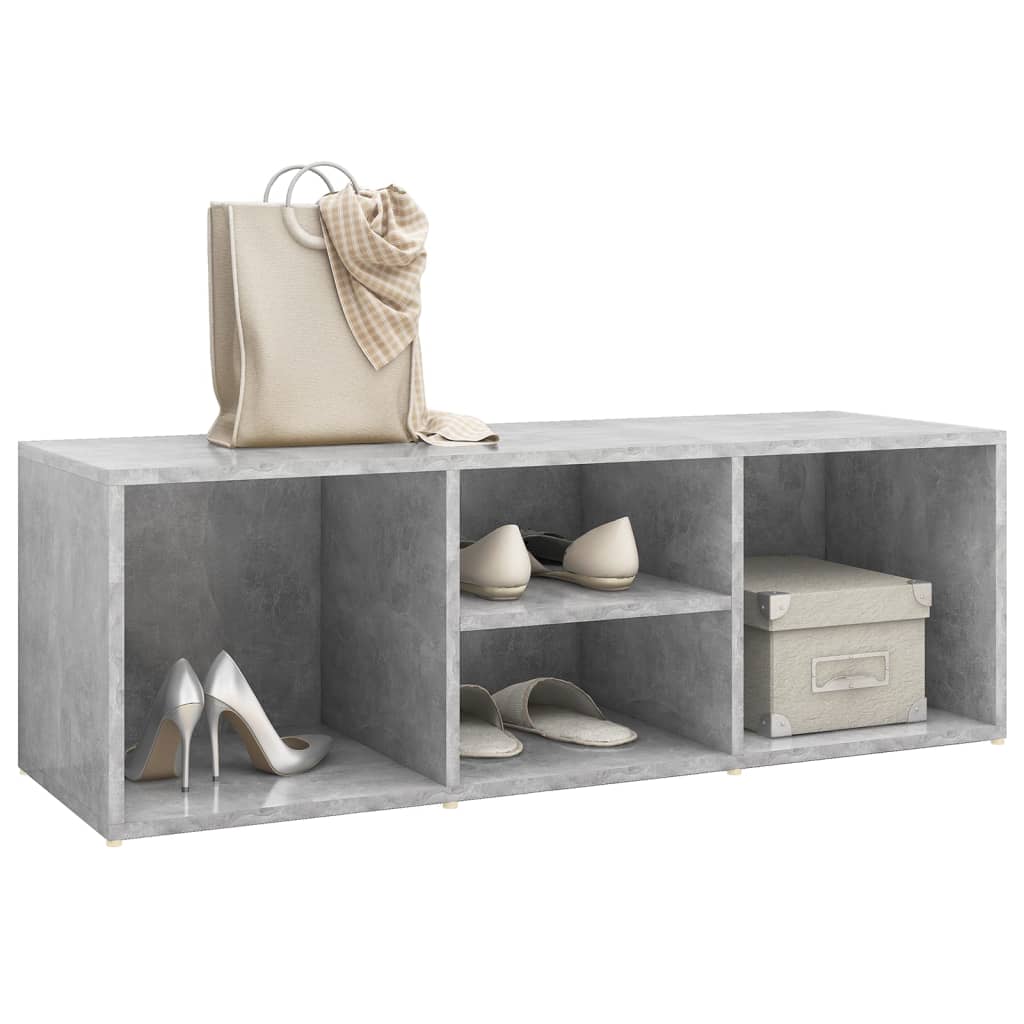 skoreol 105x35x35 cm konstrueret træ betongrå