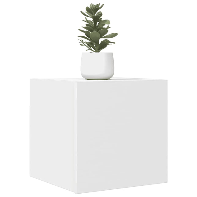 væghængt tv-skab 30,5x30x30 cm hvid