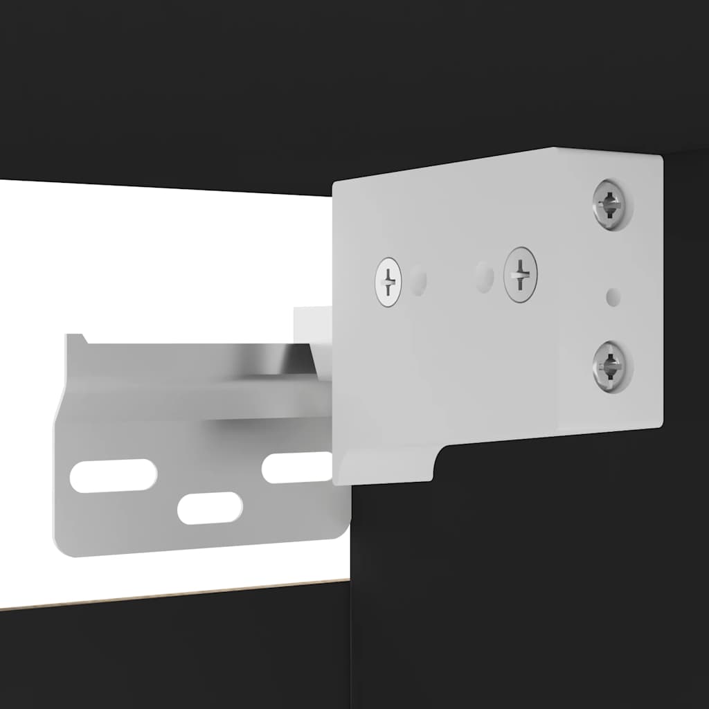 væghængte tv-skabe 2 stk. 30,5x30x30 cm sort