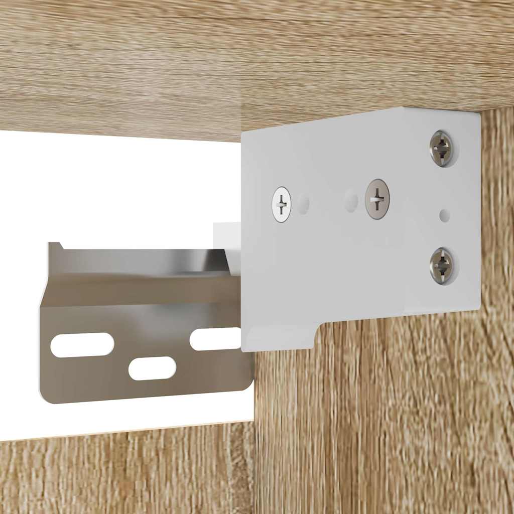 væghængt skab 30,5x30x30 cm sonoma-eg