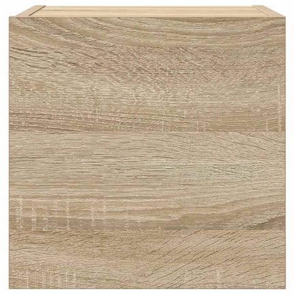 væghængte skabe 2 stk. 30,5x30x30 cm sonoma-eg