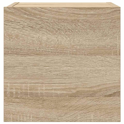 væghængte skabe 4 stk. 30,5x30x30 cm sonoma-eg