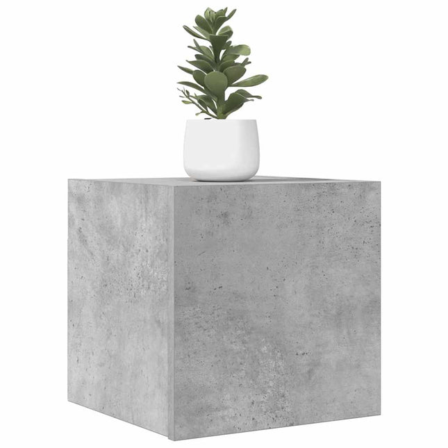 væghængt tv-skab 30,5x30x30 cm betongrå